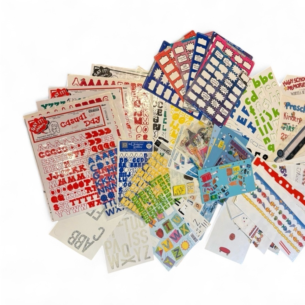 VTG Mix Lot of Scrapbooking Stickers Me & My Big Ideas Sue Dreamer Stickopotamus - Picture 4 of 8